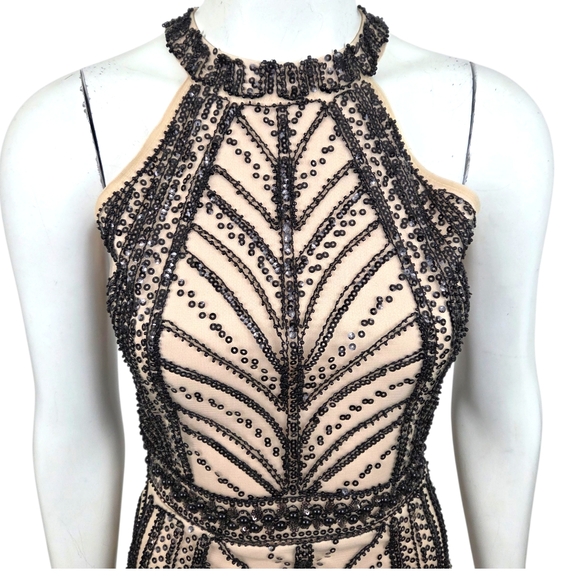 Minuet Beaded Mini Dress NEW Womens Small Whimsygoth Fairy Cocktail Party Black - Picture 5 of 14